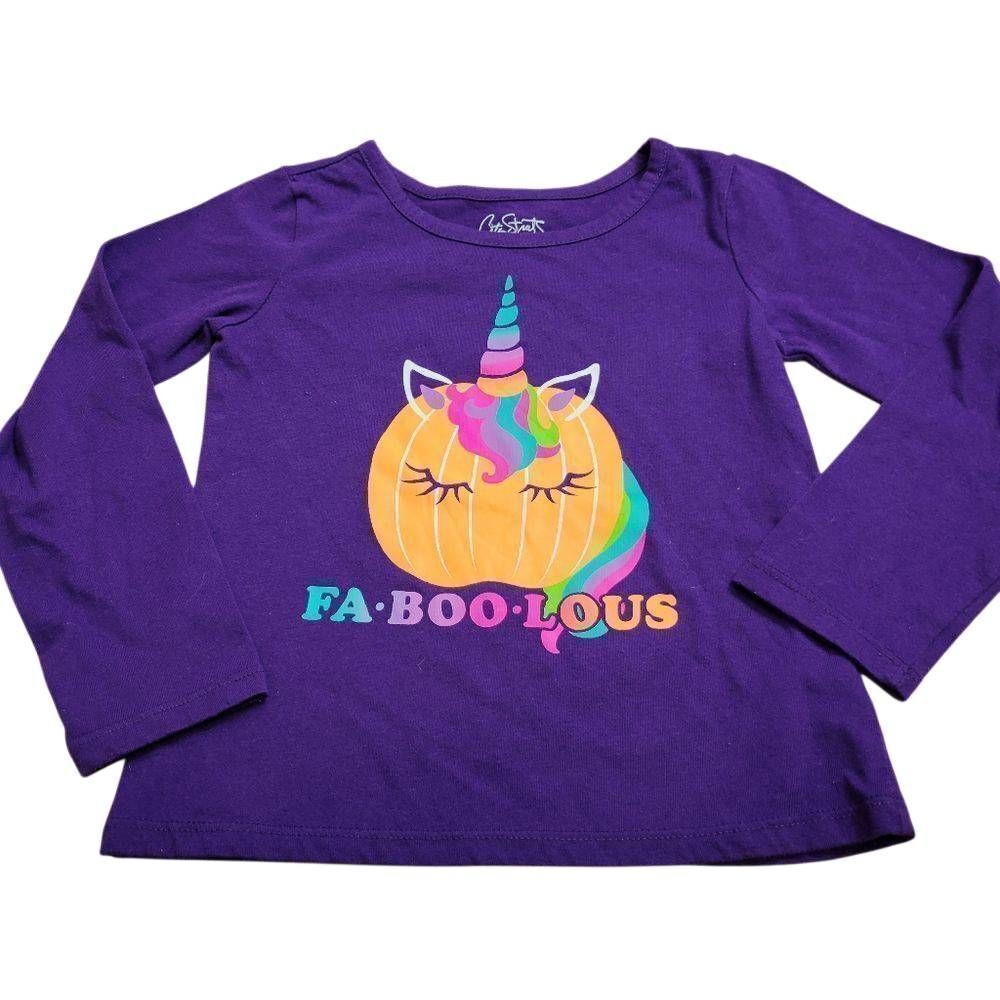 City Streets Unicorn pumpkin shirt 3T